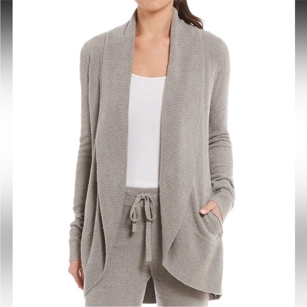 Barefoot Dreams Cozychic Lite Circle Cardigan in Pewter Sweater Women’s L / XL